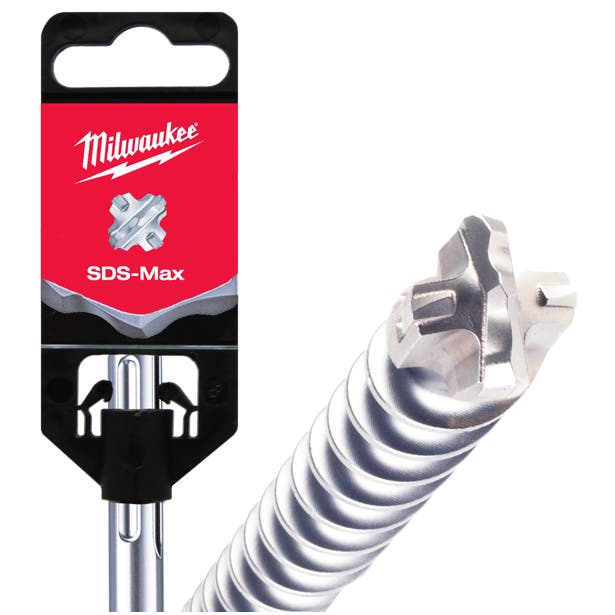 MILWAUKEE 18 x 540mm 4-Cutter SDS-Max TCT Hammer Drill Bit 4932352761