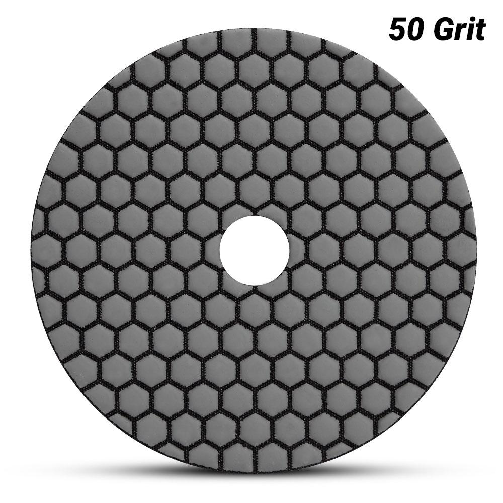 Ehwa EHC50 125mm (5") 50 Grit Dry Diamond Honeycomb Resin Polishing Pad