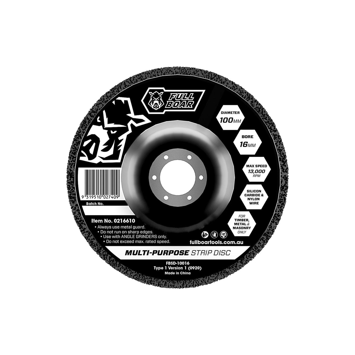 Full Boar 100mm Multi-Purpose Strip Disc