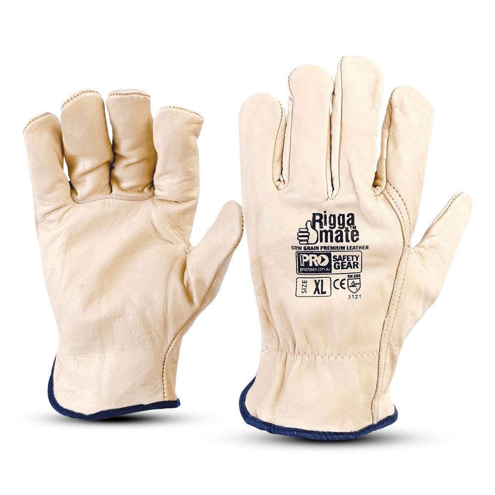 Pro Choice CGL41B-XL Riggamate Premium Cow Grain Leather Gloves (X-LARGE)