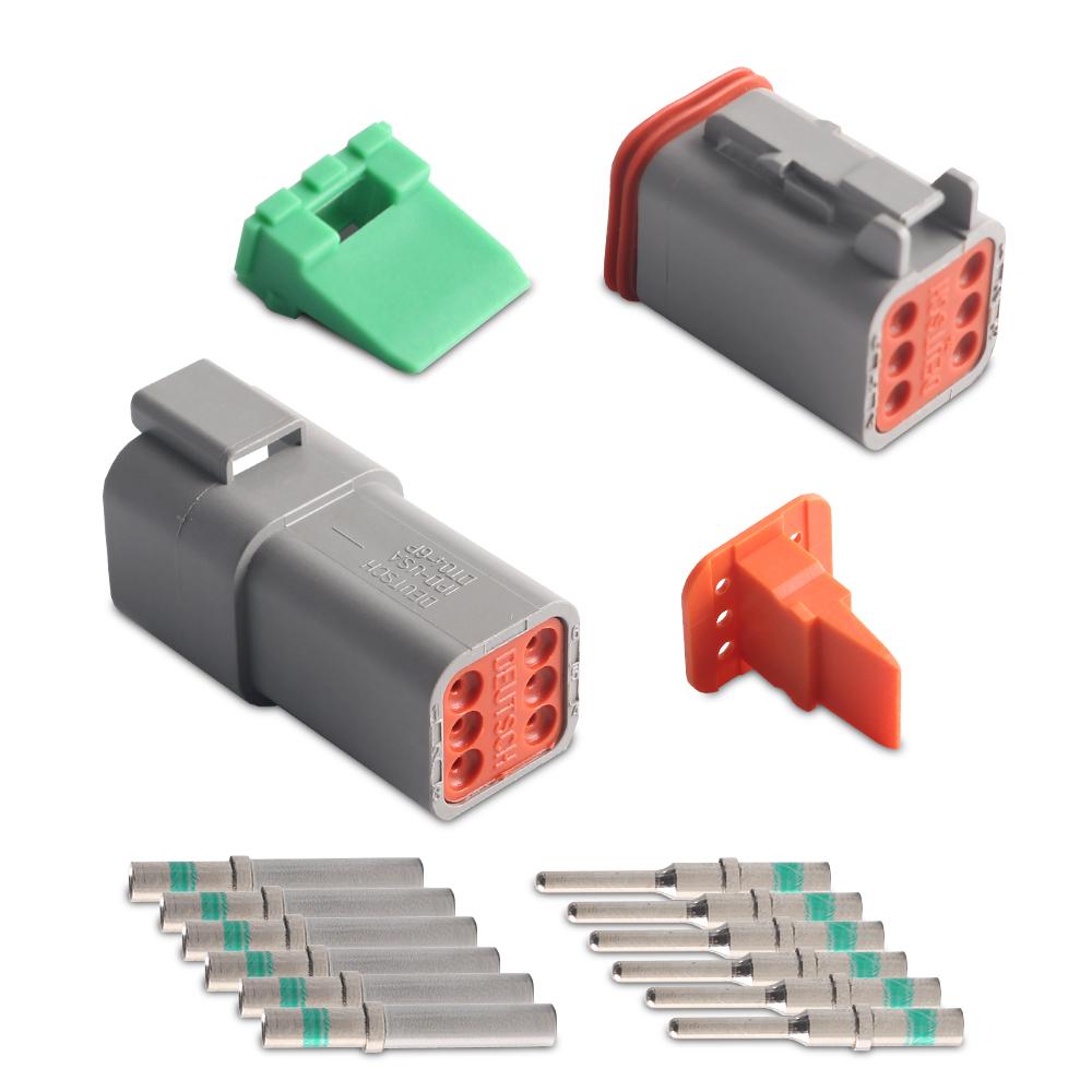 Daytona DCON6P Deutsch Weatherproof 6 Pin DT Connector Kit
