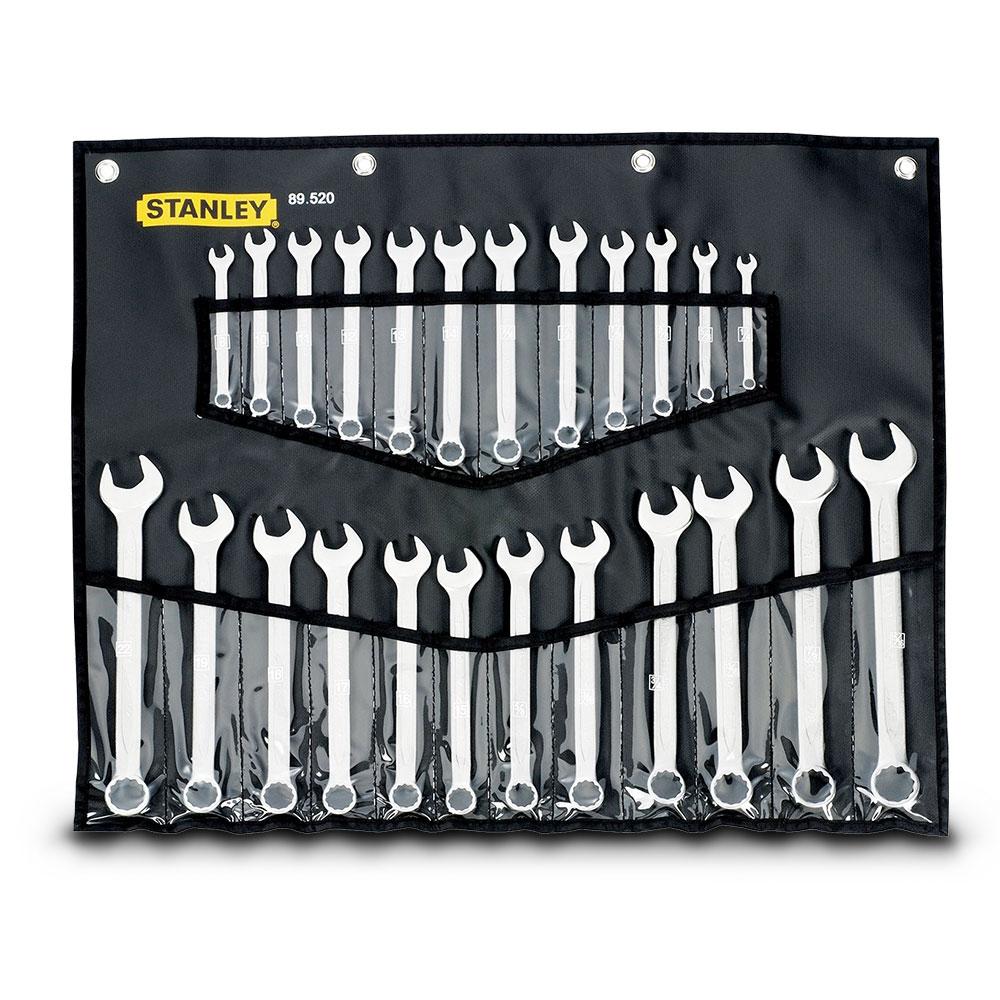 Stanley 89-520 Ring & Open End Met/AF Spanner Set