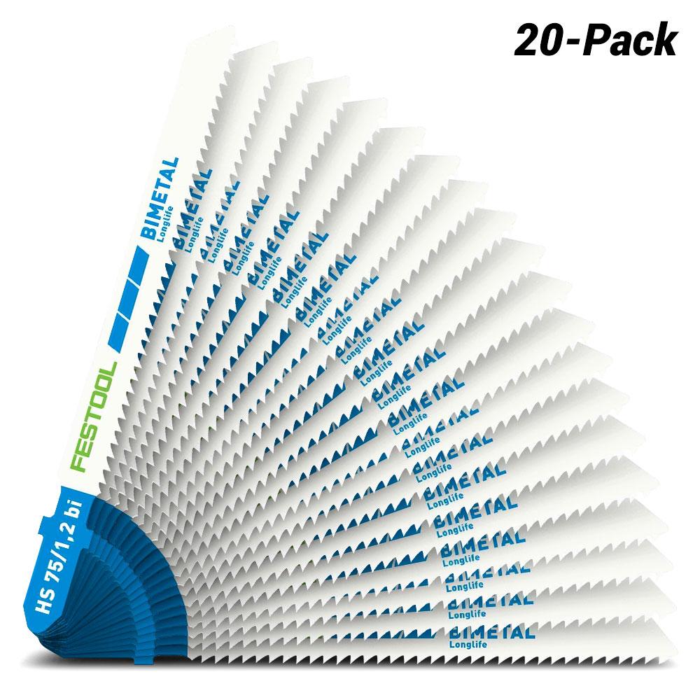 Festool HS 75/1.2 BI/20 (204271) 20-Pack Jigsaw Blades