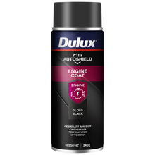 Dulux 340g Black Gloss Autoshield Engine Coat Spray Paint - Gloss Black