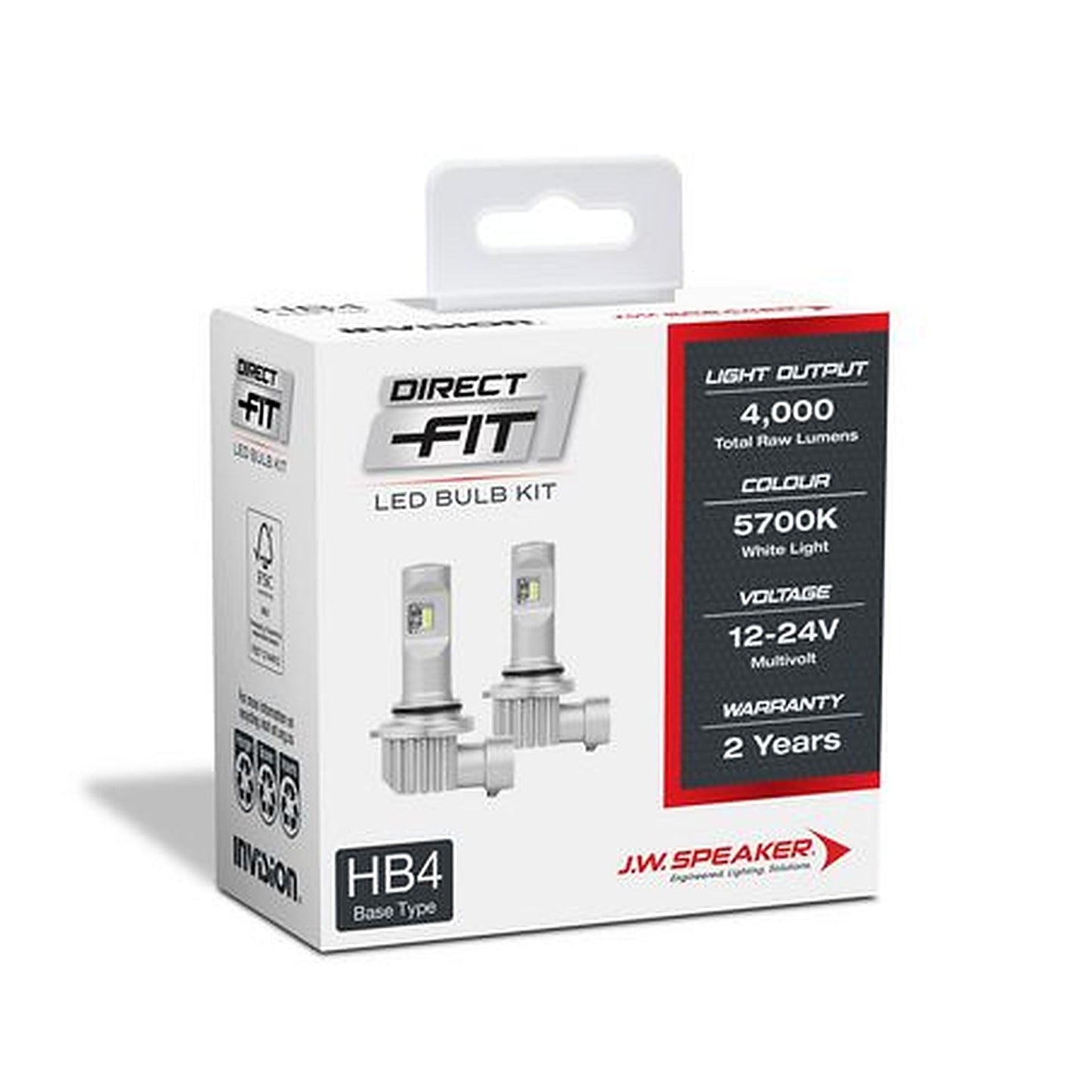Speaker HB4 LED Direct Fit Bulb Kit 12/24V 5700K 999006