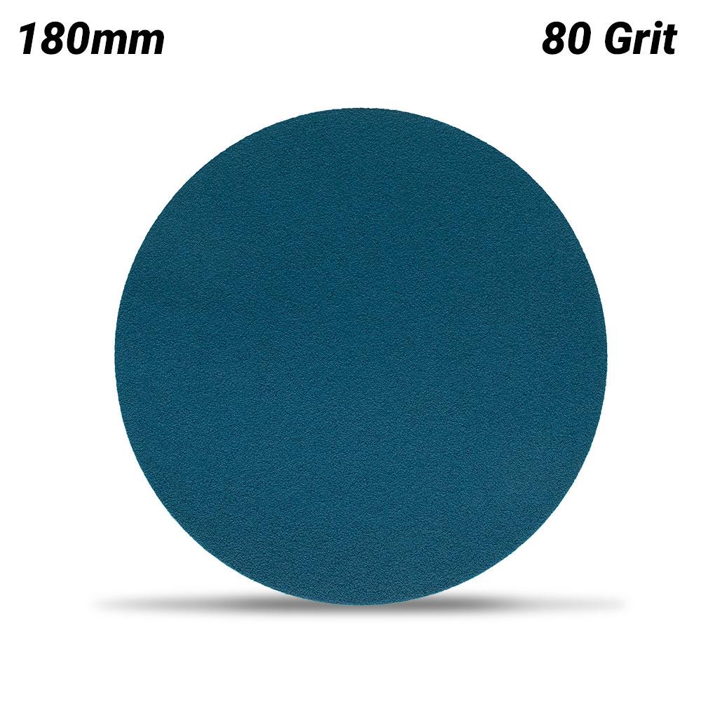 Sia Abrasives F03E003DK0 180mm (7") P80 Zirconia Alumina Hook & Loop Sanding Disc