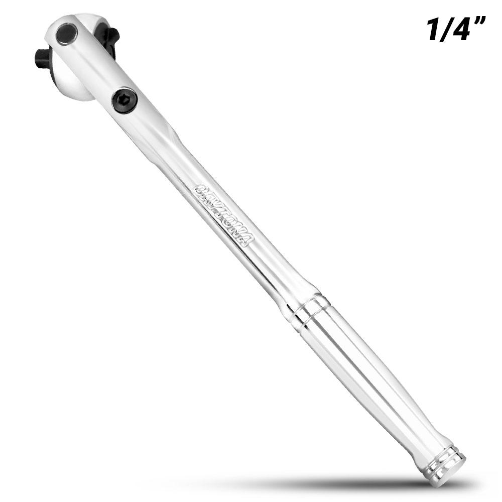 Daytona D14SHR 1/4" Drive 72T Swivel Head Reversible Ratchet 143mm Handle