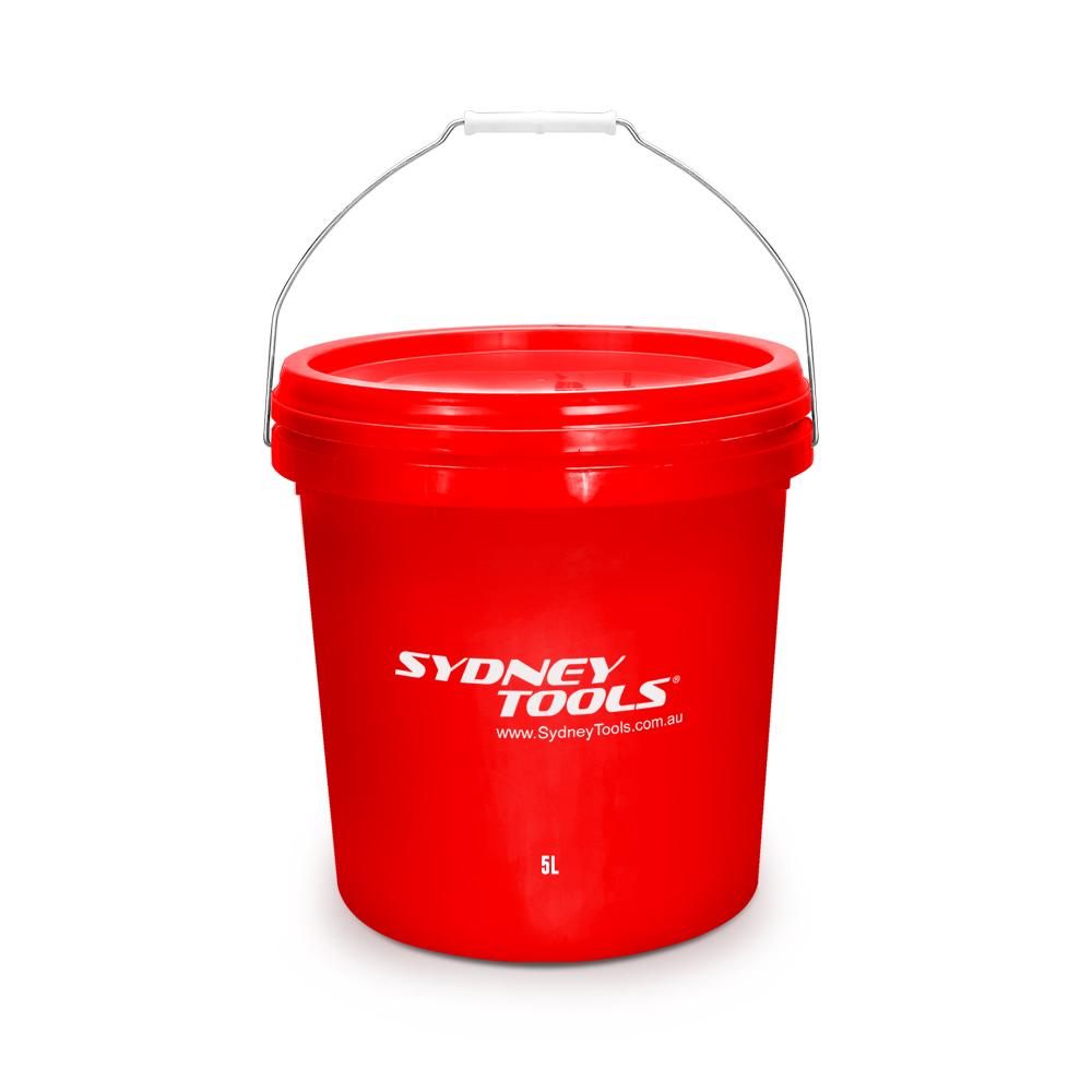 Sydney Tools STB5L 5L Plastic Pail Bucket with Lid