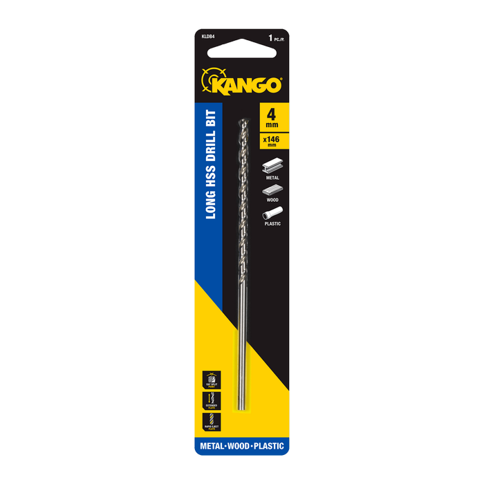 Kango 4mm Long Series HSS Drill Bit