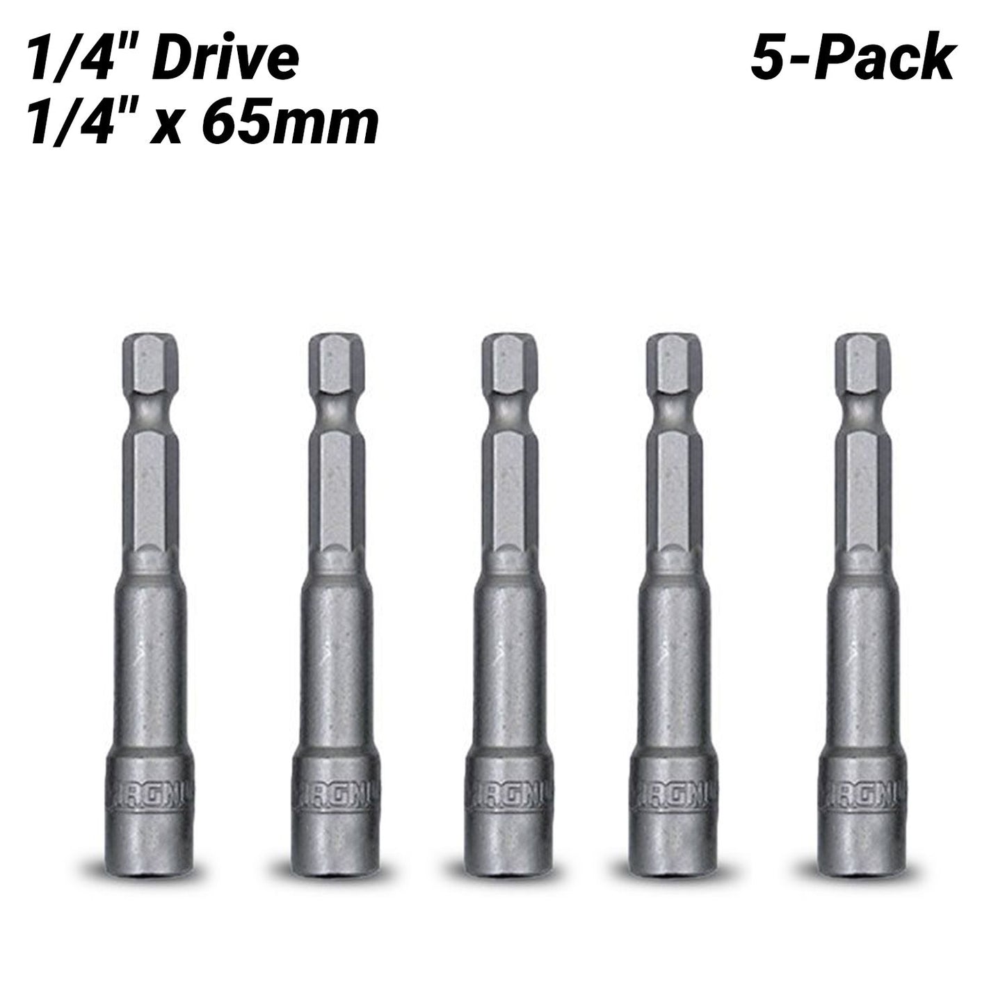 MAGNUS MAGHEX665 5-Pack 1/4" Drive 6mm x 65mm Hex Nut Setter