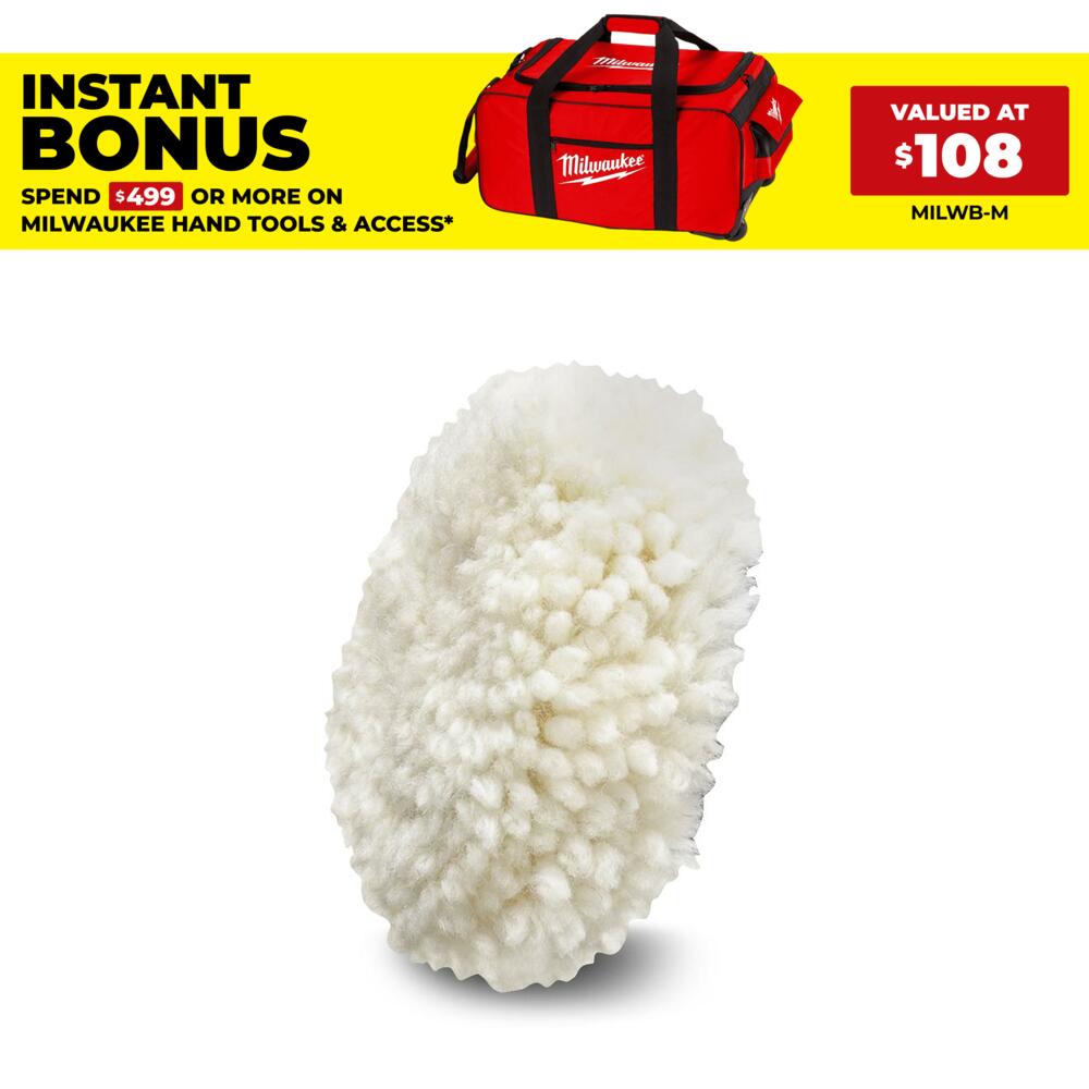 Milwaukee 4932430838 M12™ 87mm Lambs Wool Polisher