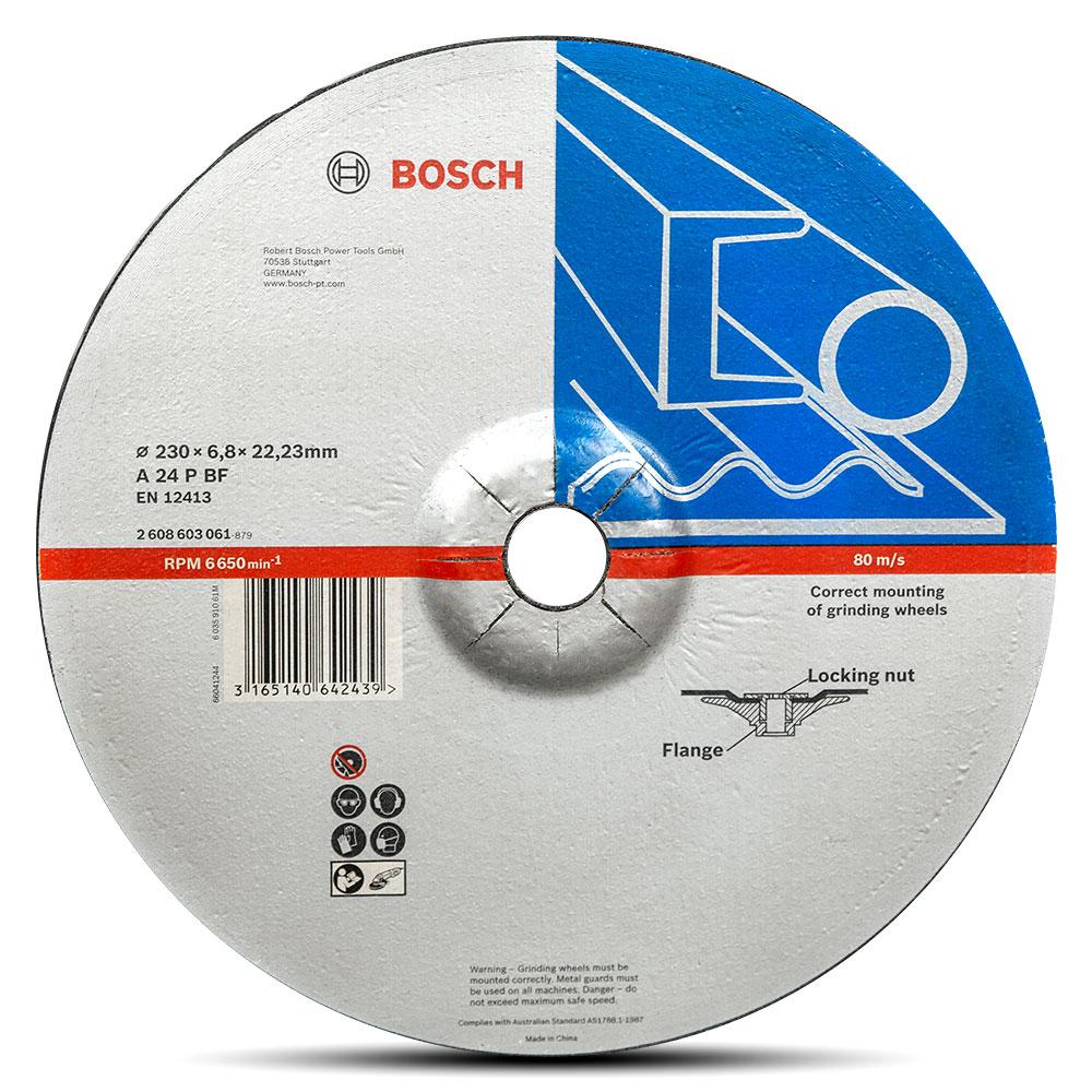 Bosch 2.608.603.061 Single-Pack 230mm (9") x 6.8mm x 22.23mm Metal Grinding Disc