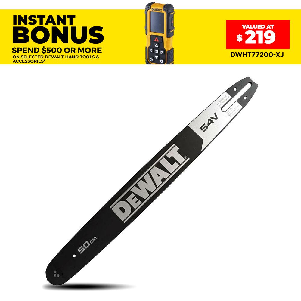 DeWalt DT20689-QZ 500mm (19") Chainsaw Replacement Bar to Suit DCMCS575