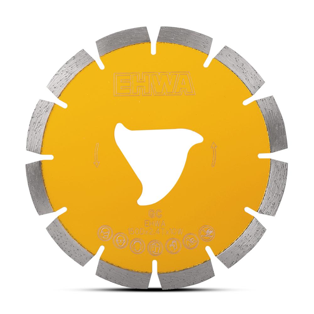 Ehwa ELSFF150GC 150mm (6") Soff-Cut Green Concrete Diamond Blade