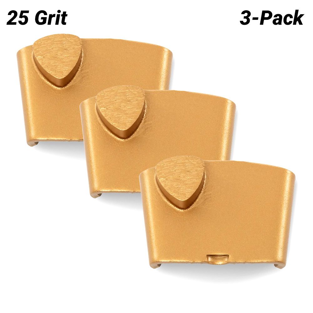 Husqvarna 546333111 3-Pack VARI-GRIND EZ 25 Grit Single Grinding Shoe