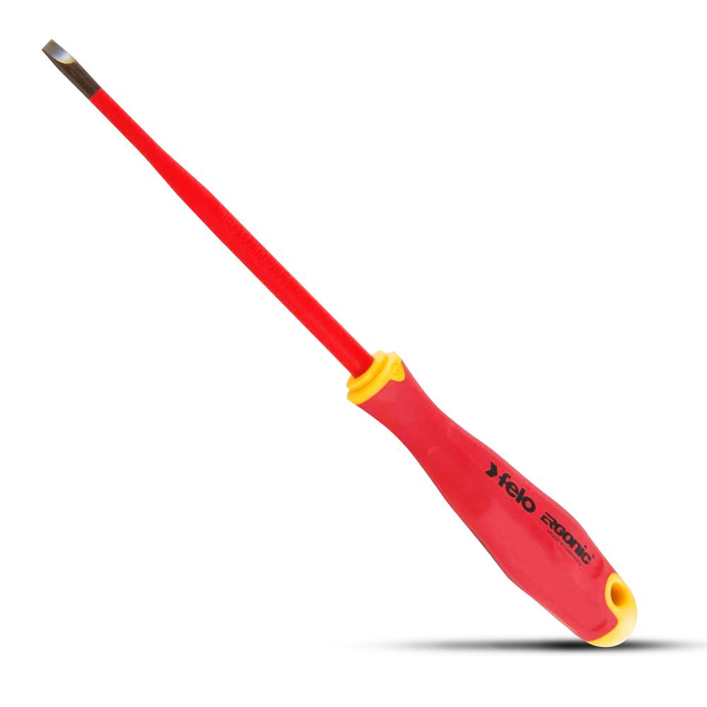Felo 41394090 40 x 100mm Flat Head 1000V Eslim Ergonic Screwdriver