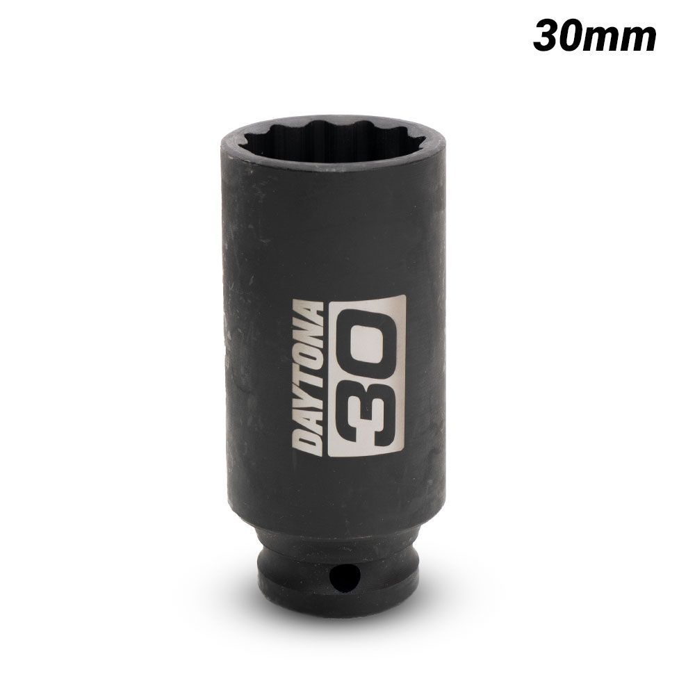 Daytona DDAS30MM 30mm 1/2" Drive 12 Point Deep Axle Nut Socket