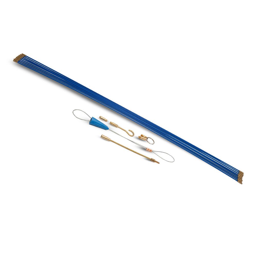 Sparrow SCPSET 17pce Electrical Fish Tape Push Pull FRP Rod Set