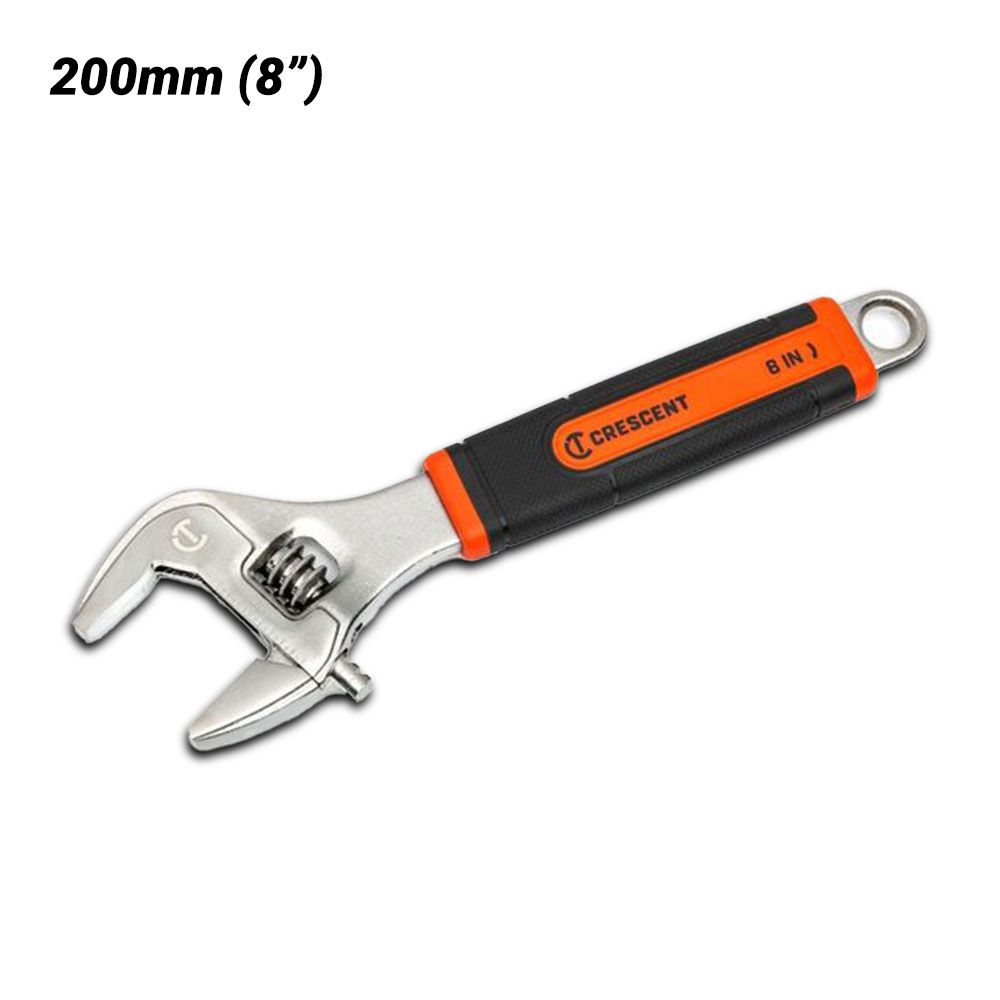 Crescent AC38CVS 8" Adjustable Wrench with Quick-Fit-Jaw