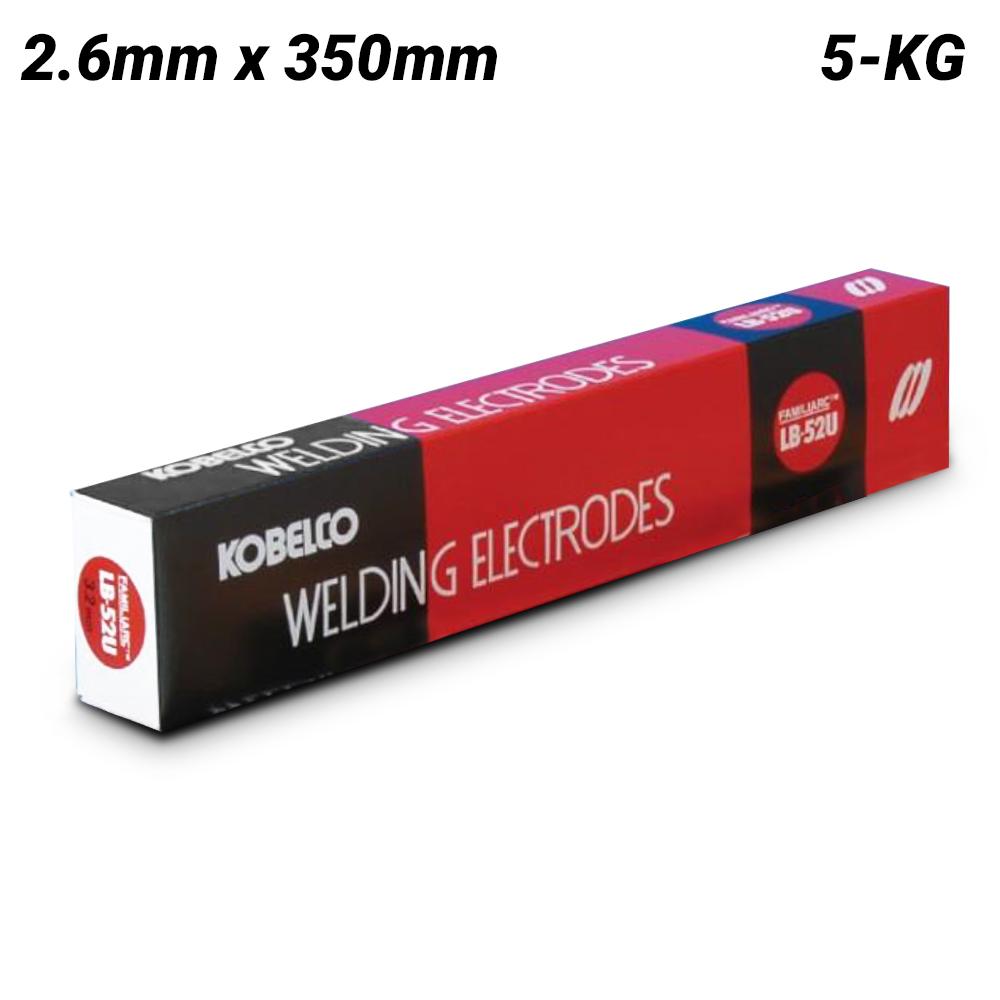 Kobelco 100053 5kg 2.6mm LB52-U Low Hydrogen Arc Welding Electrodes