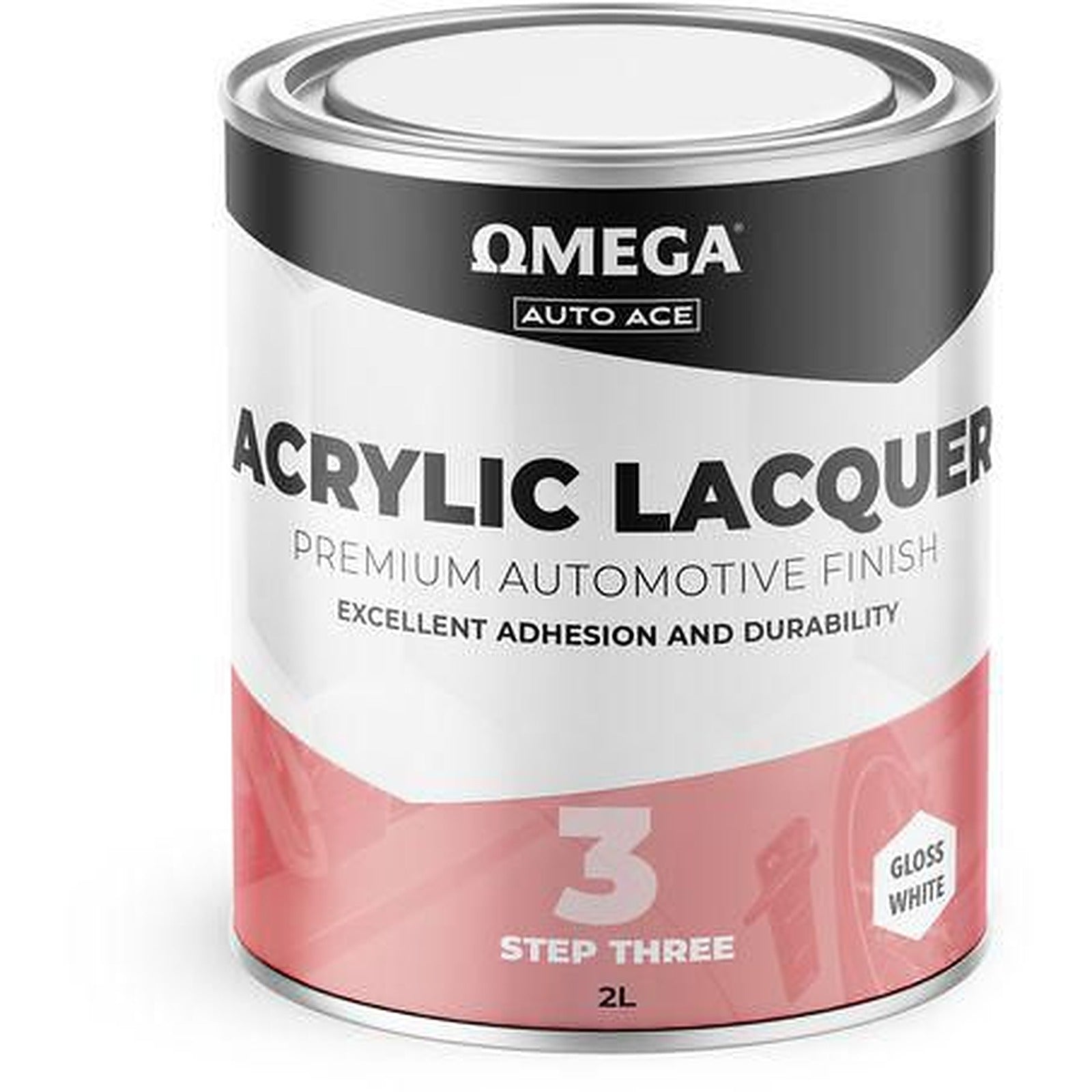 Omega Acrylic Lacquer Gloss White 2L AA-ALGW2L