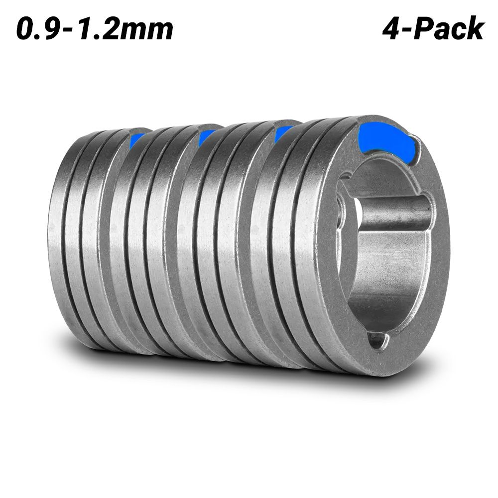 UNIMIG U11492 4pk 4-Pack 0.9-1.2mm U Aluminium Groove 37/24 Drive Roller