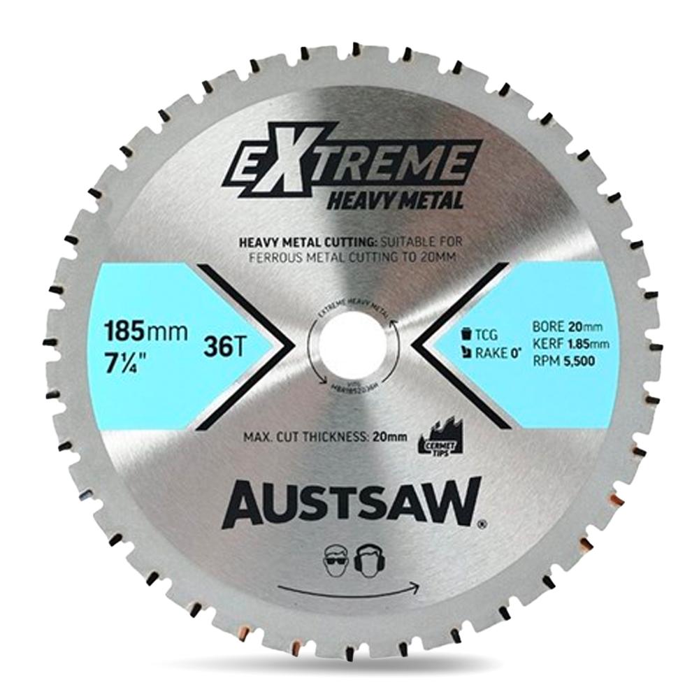 Austsaw MBR1852036H 185mm x 20mm x 36T Extreme Heavy Metal Blade