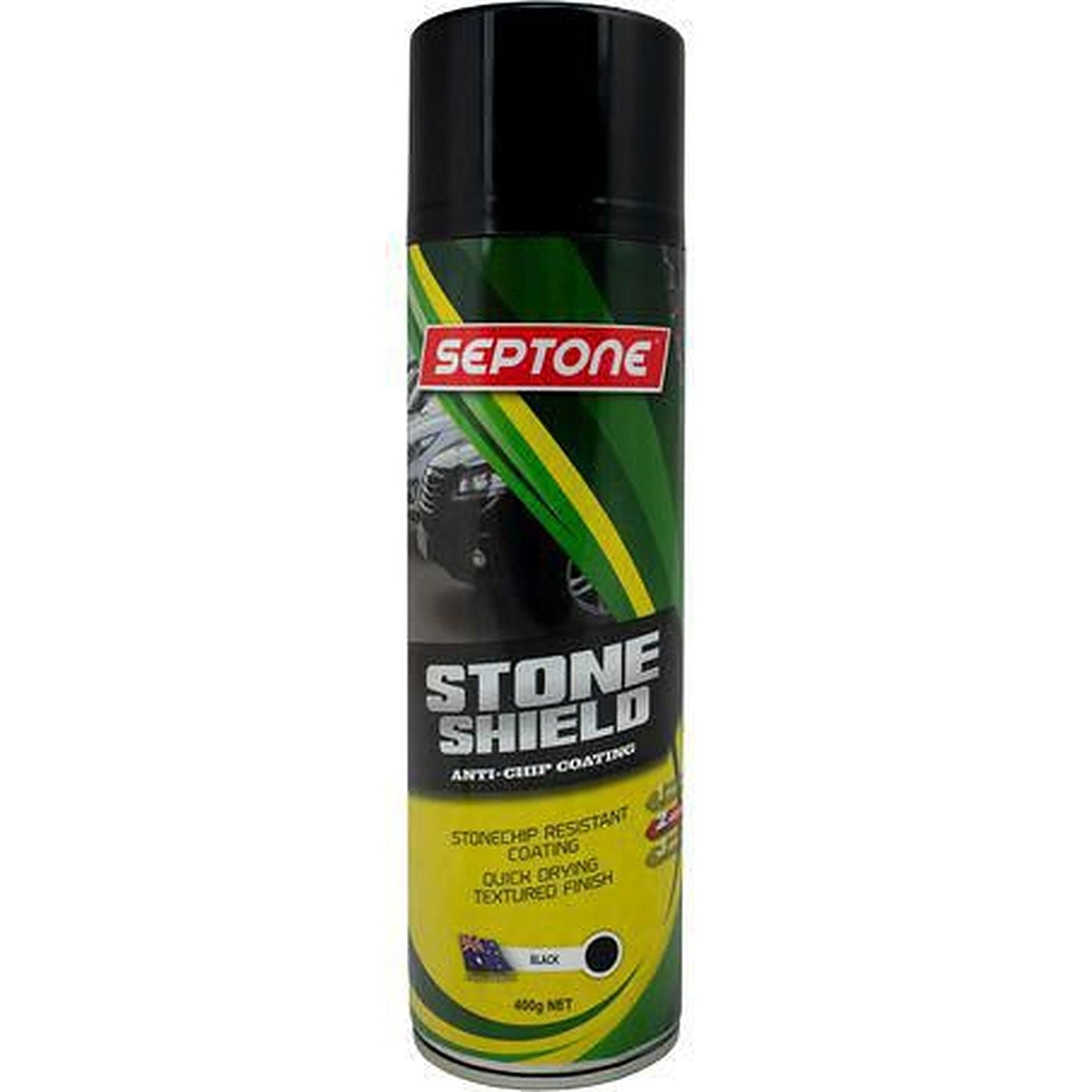 Septone Stone Shield Anti-Chip Coating Black 400g AASB400