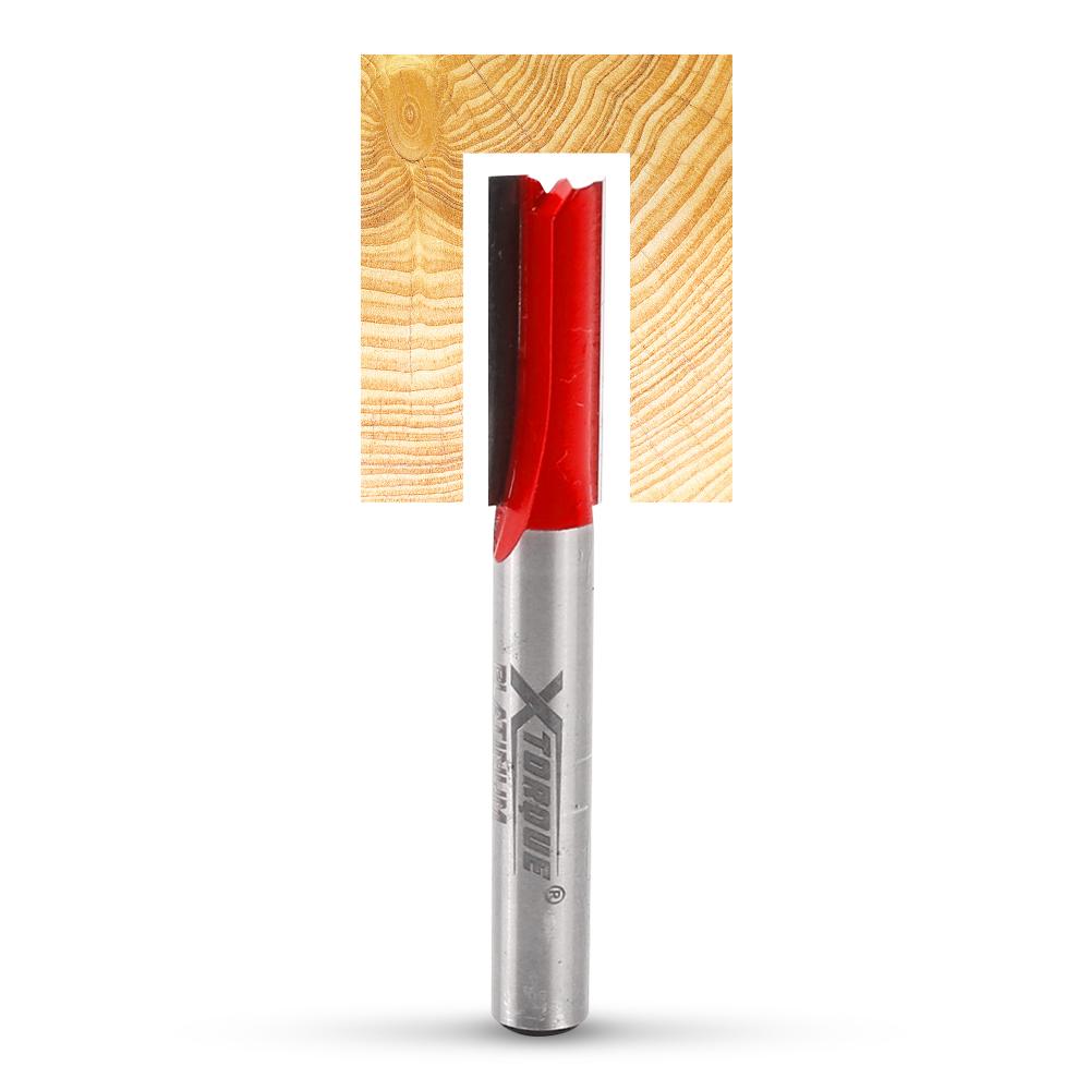 Xtorque XP7934 Platinum 7mm Straight Double Flute 1/4" Shank Router Bit
