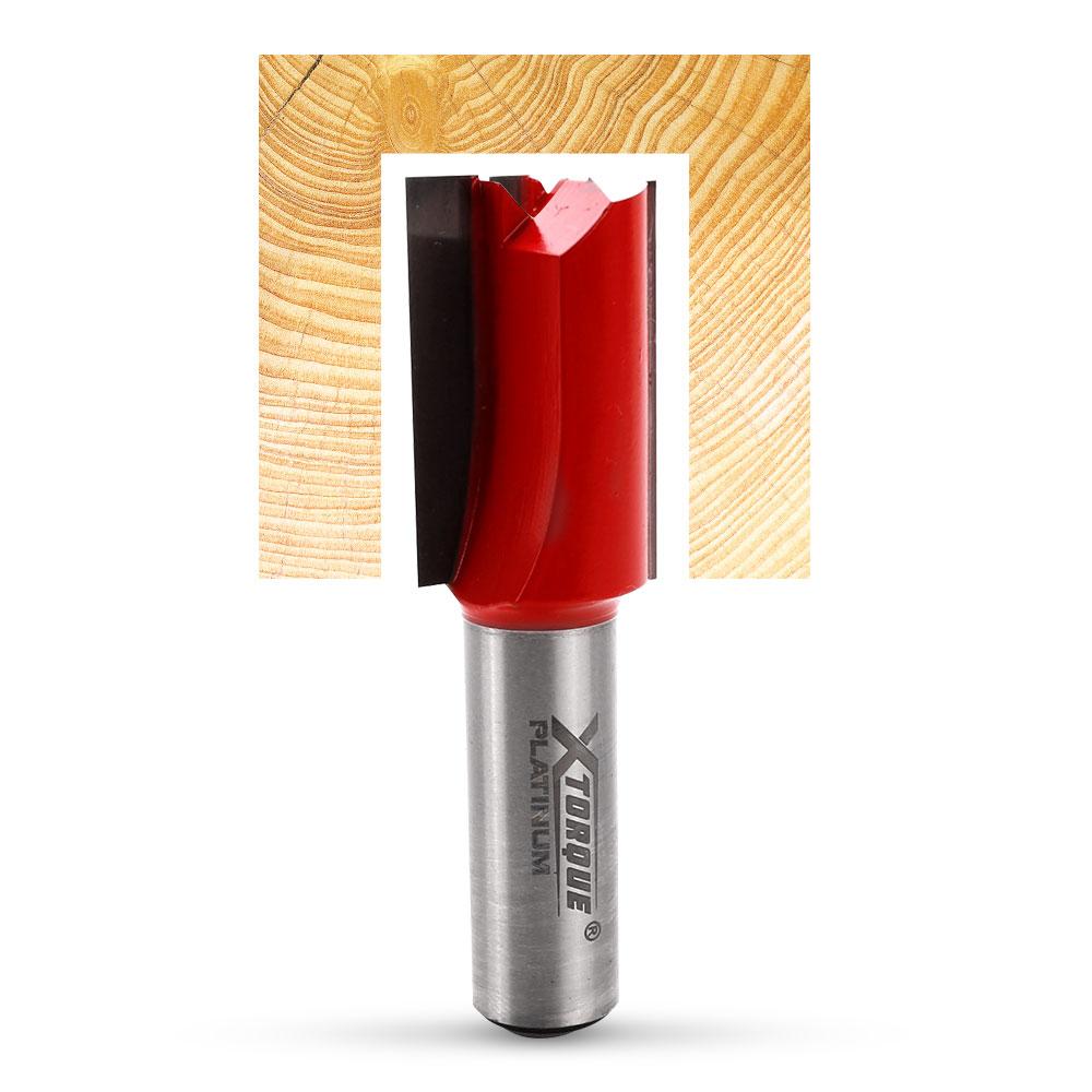 Xtorque XP2012 Platinum 20mm Straight Double Flute 1/2" Shank Router Bit