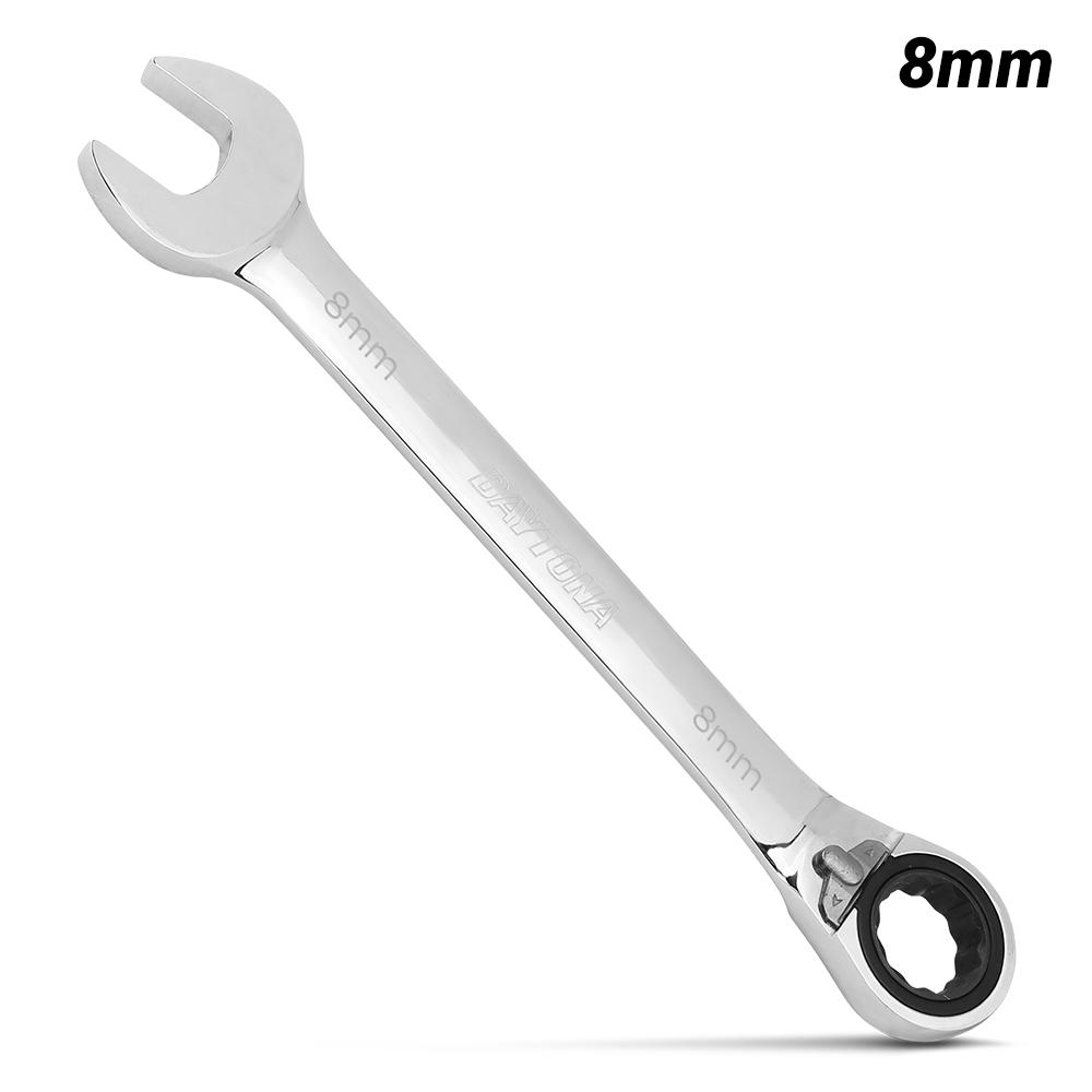 Daytona DRR8 8mm 72-Tooth Metric Reversible Ratchet Spanner