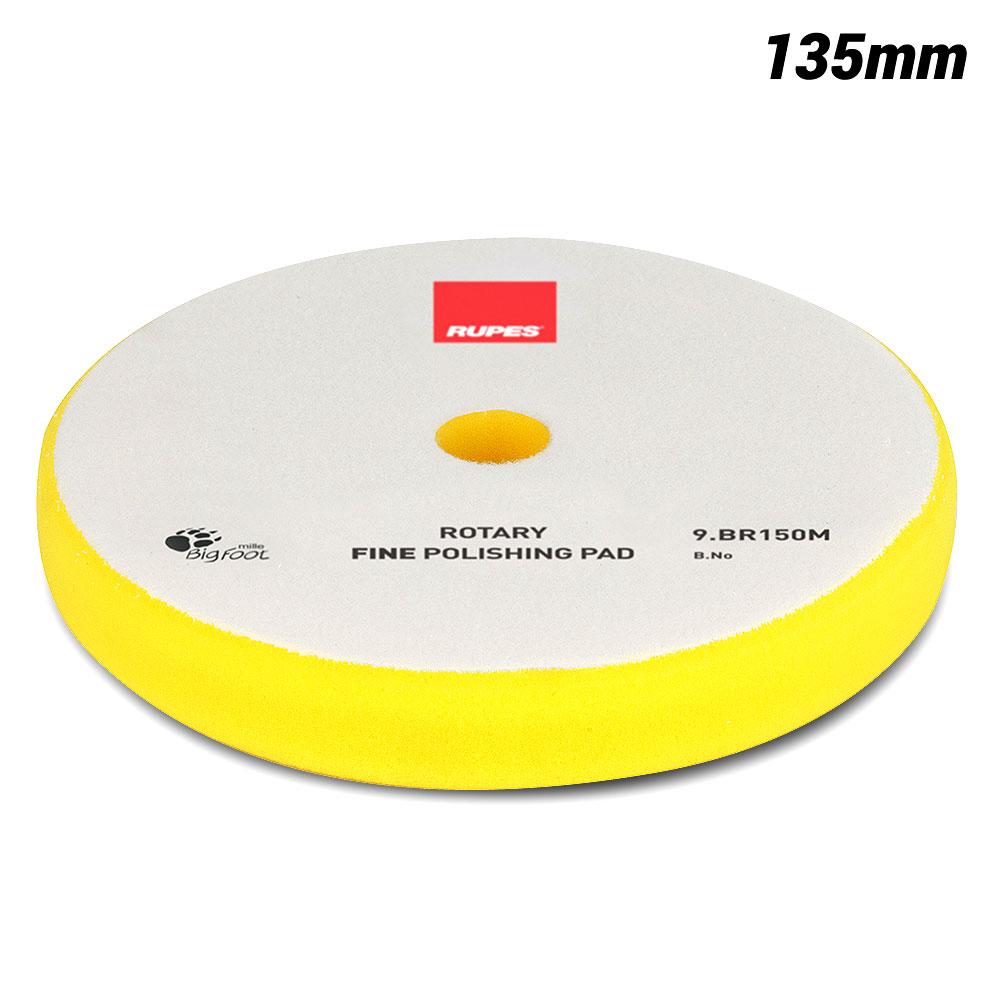 Rupes 9.BR150M/1 130mm/135mm Big Foot Yellow Fine Rotary Foam Polishing Pad