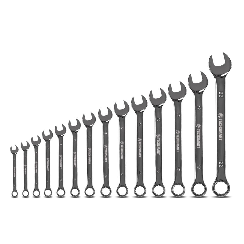 Techsmart T14S 14pce Metric Combination Spanner Set