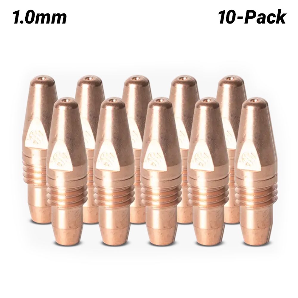 UNIMIG U11050 10-Pack 1.0mm Aluminium Contact Tips to Suit M350 / M580W