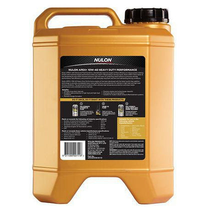 Nulon Apex+ Heavy Duty Diesel 10W-40 Engine Oil — 10L APXHD10W40-10