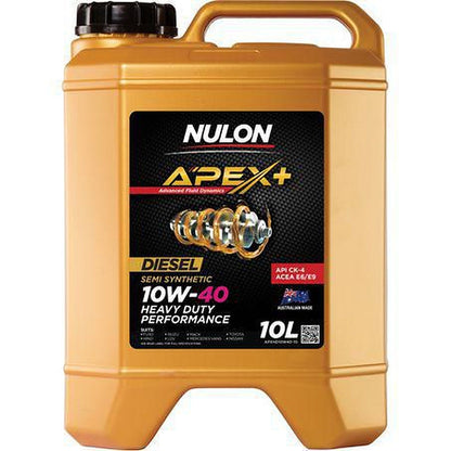 Nulon Apex+ Heavy Duty Diesel 10W-40 Engine Oil — 10L APXHD10W40-10