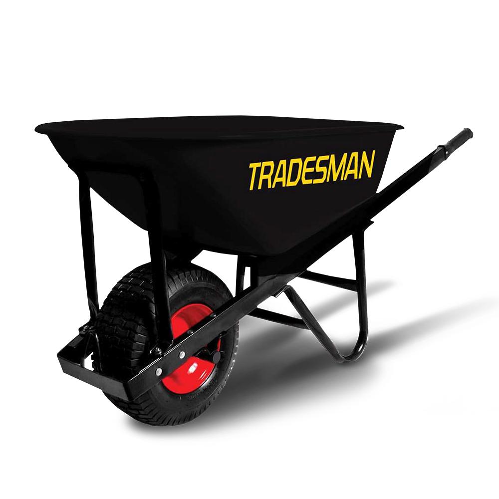 Tradesman STW566P-WAS (THDPOLY) 100L Wide Wheel Heavy Duty Wheelbarrow