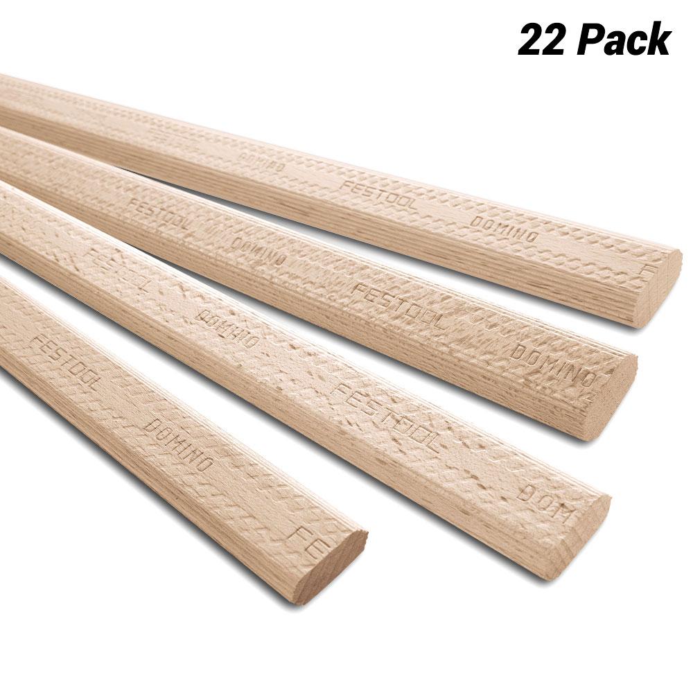 Festool D12 x 750/22 BU (498688) 22-Pack 12mm x 750mm Domino XL Beech Tenons to suit DF 700