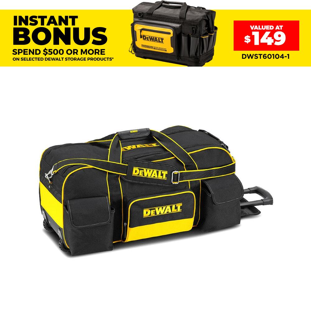 DeWalt DWST1-79210 Heavy Duty Wheeled Power Tool Bag