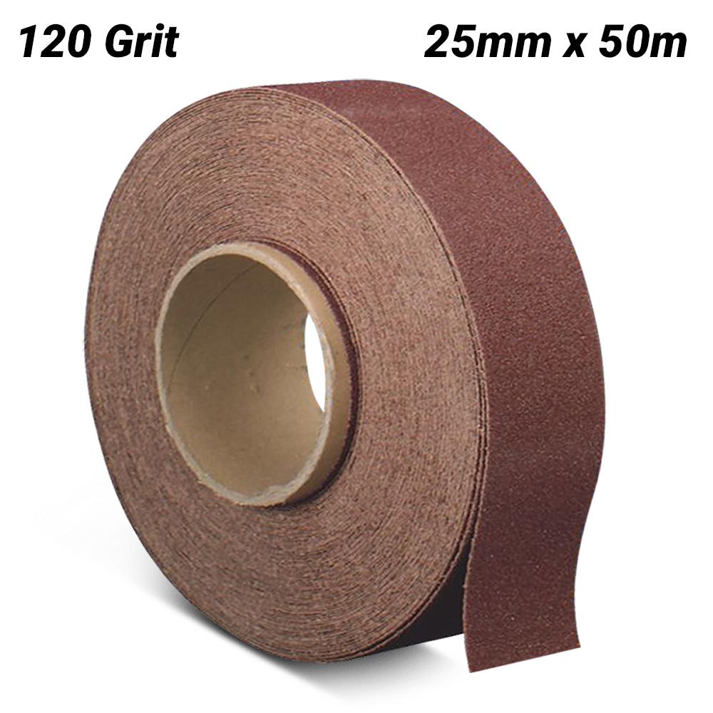 PFERD 47300032 25mm x 50m General Purpose Aluminium Oxide 120 Grit Economy Roll