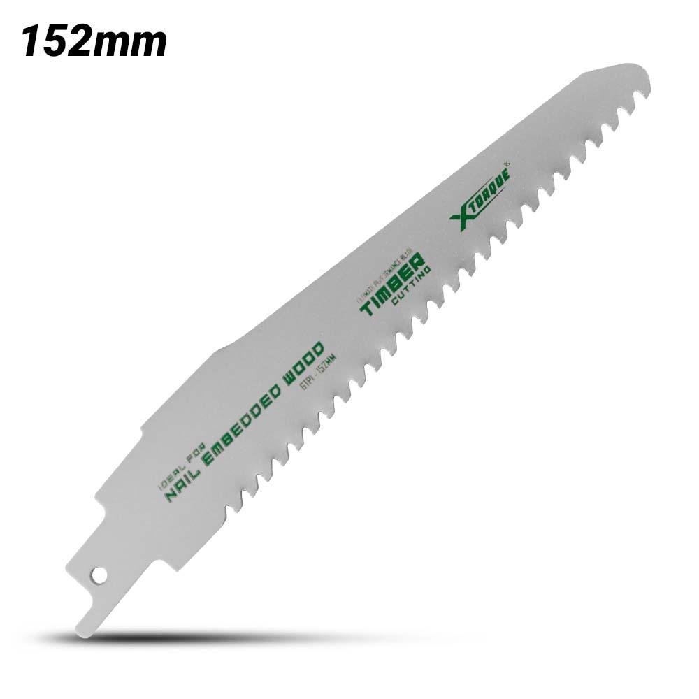 Xtorque X152WRB Single-Pack 152mm (6") 6 TPI Carbide Tipped Nail Embedded Wood Reciprocating Saw Blade