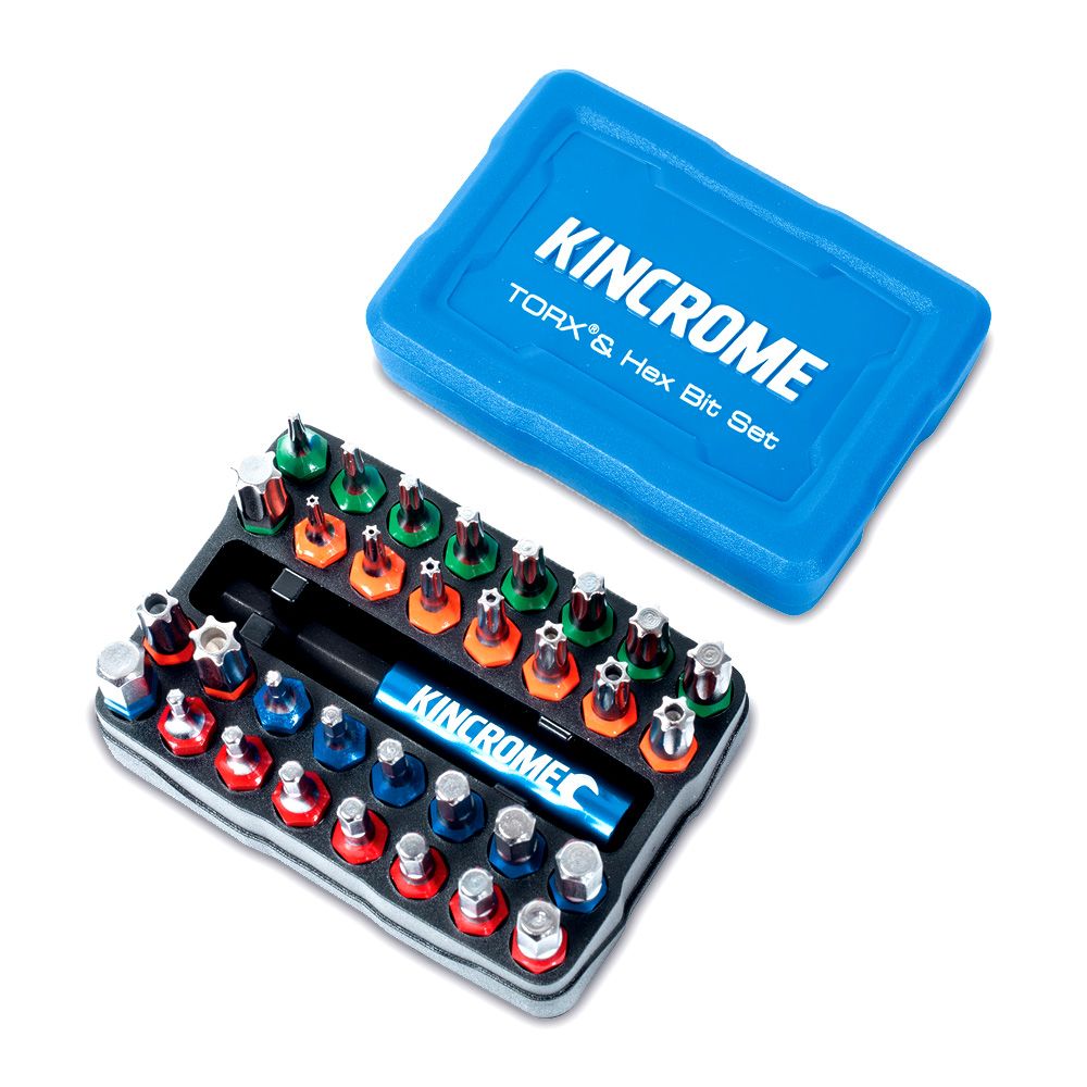 Kincrome 13651 33pce TORX Hex Bit & Holder Set