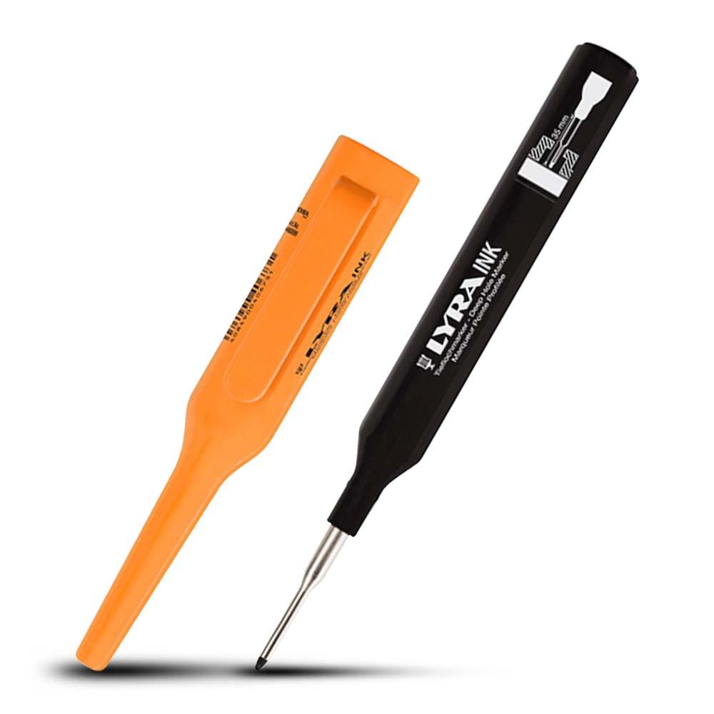 Lyra L4488003 35mm x 1mm Telescopic Tip Anti Roll Marker - Black