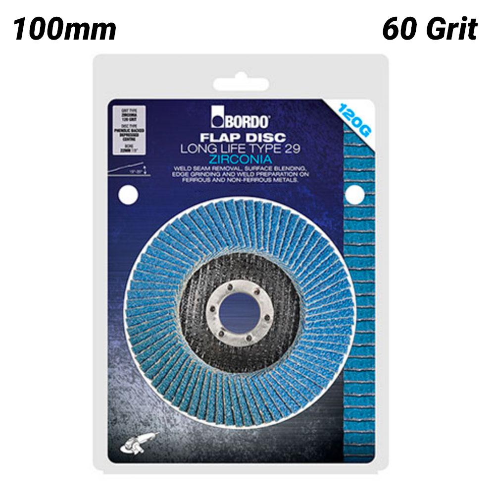 Bordo 7500-FD100Z60S 100mm 60 Grit Zirconia Flap Disc
