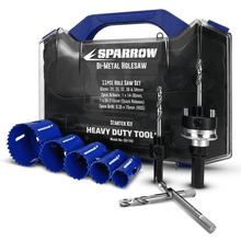 Sparrow SS11HS 11pce Professional Grade Bi-Metal Holesaw Starter Apprentice Kit