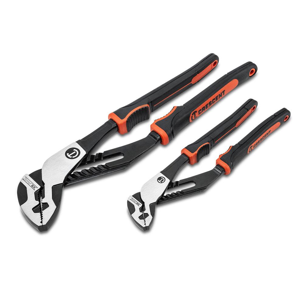 Crescent RTZ2CGSET2 2pce Z2 K9 Straight Jaw Dual Material Tongue and Groove Plier Set