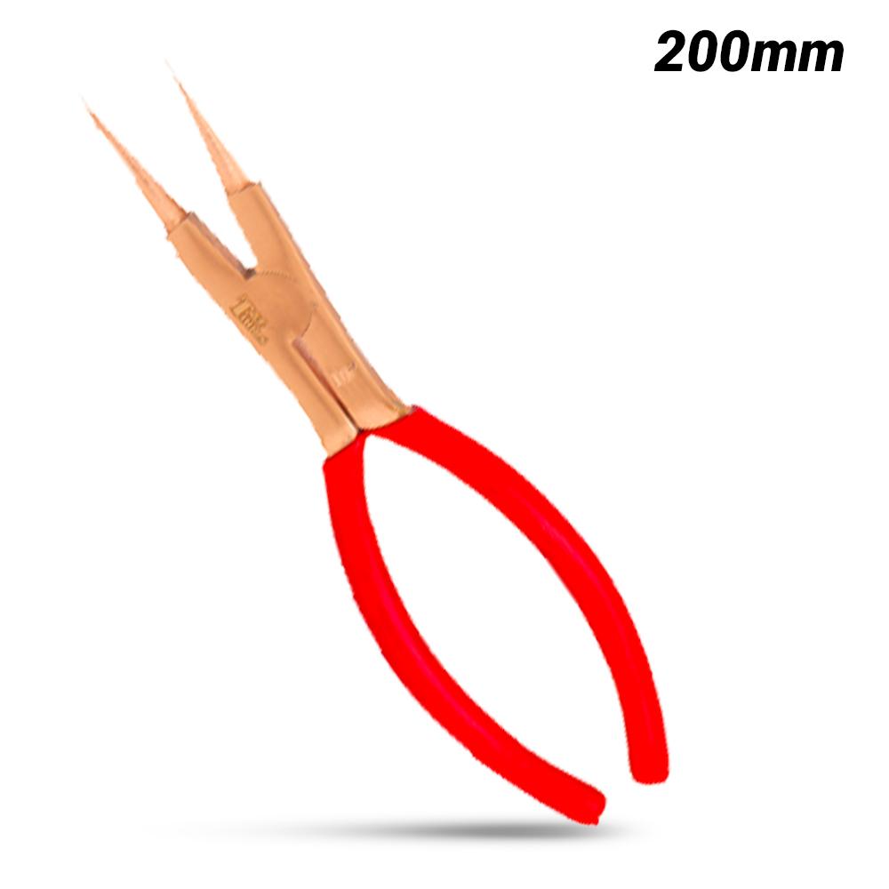 T&E Tools CB257-1002 200mm (7.7") Copper Beryllium External Circlip Pliers