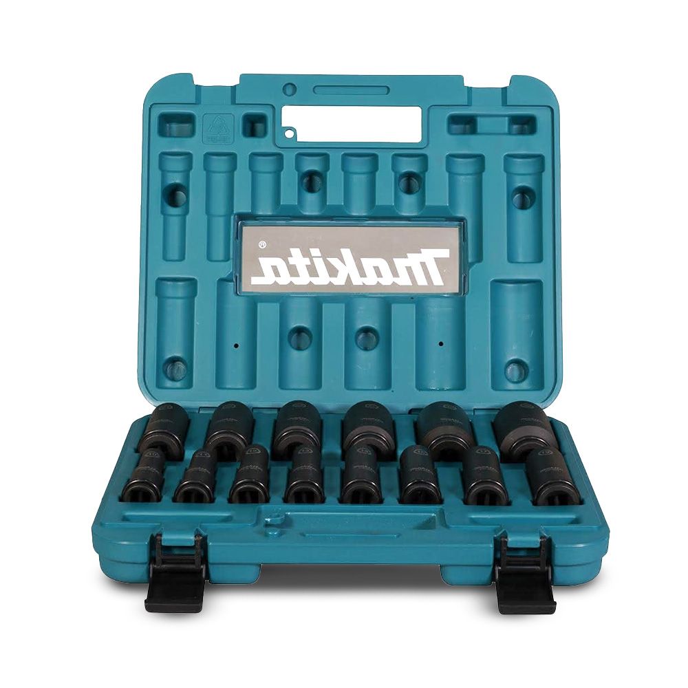 Makita E-16586 14pce 1/2" Impact Deep Socket Set