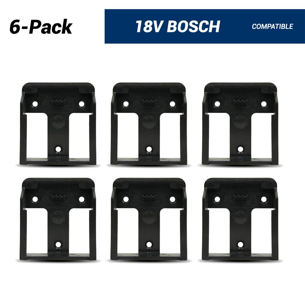 StealthMounts BM-BO18-6 18V Bosch 6-Pack Black Battery Mounts