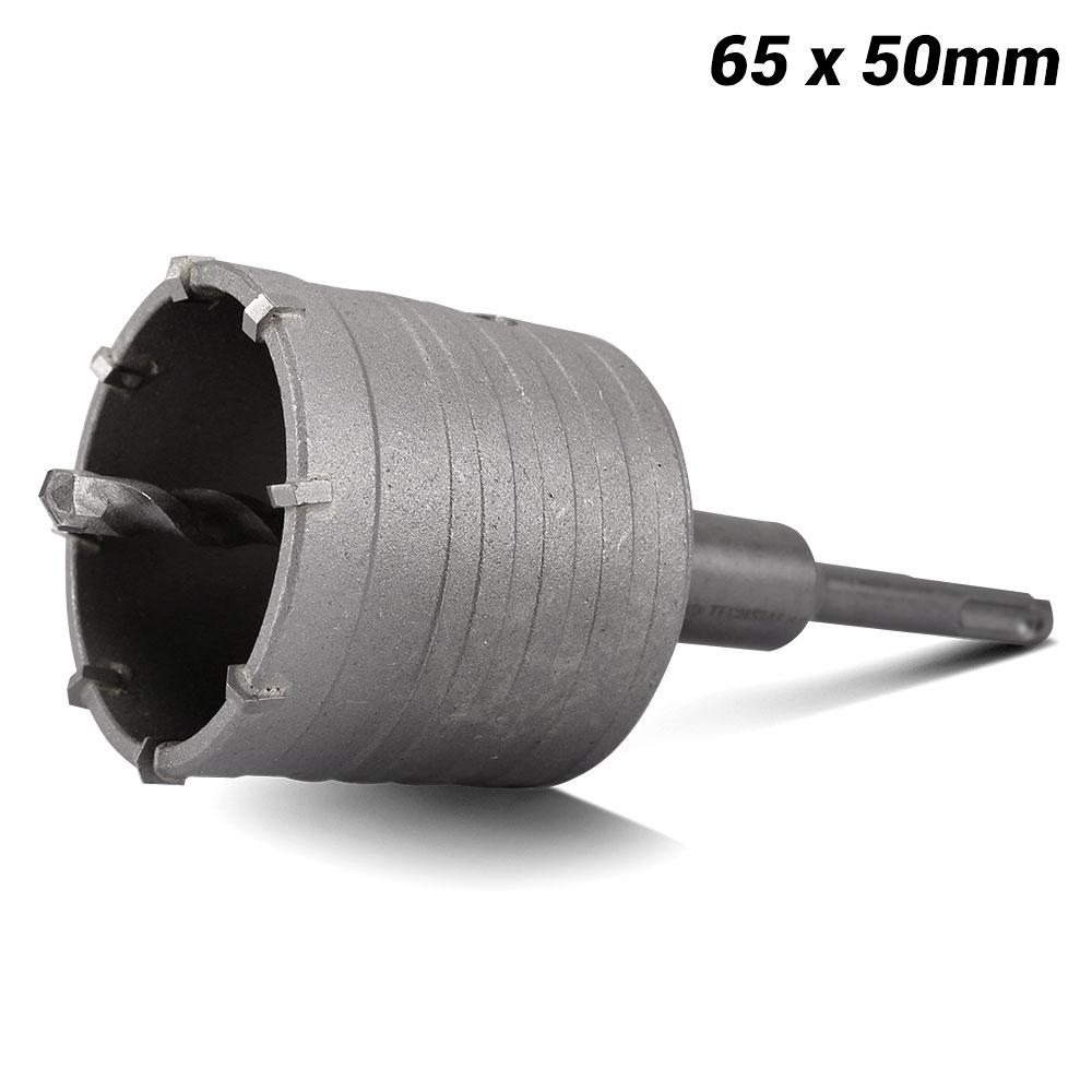 Techsmart THCT65 M16 65mm x 50mm SDS Plus TCT Hole Cutter Light Weight Core Bit